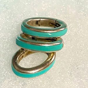 TWO Tiffany & Co RETIRED/HTF enamel jump rings (2)